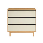 Thalia - Commode 3 Tiroirs - Effet Chêne