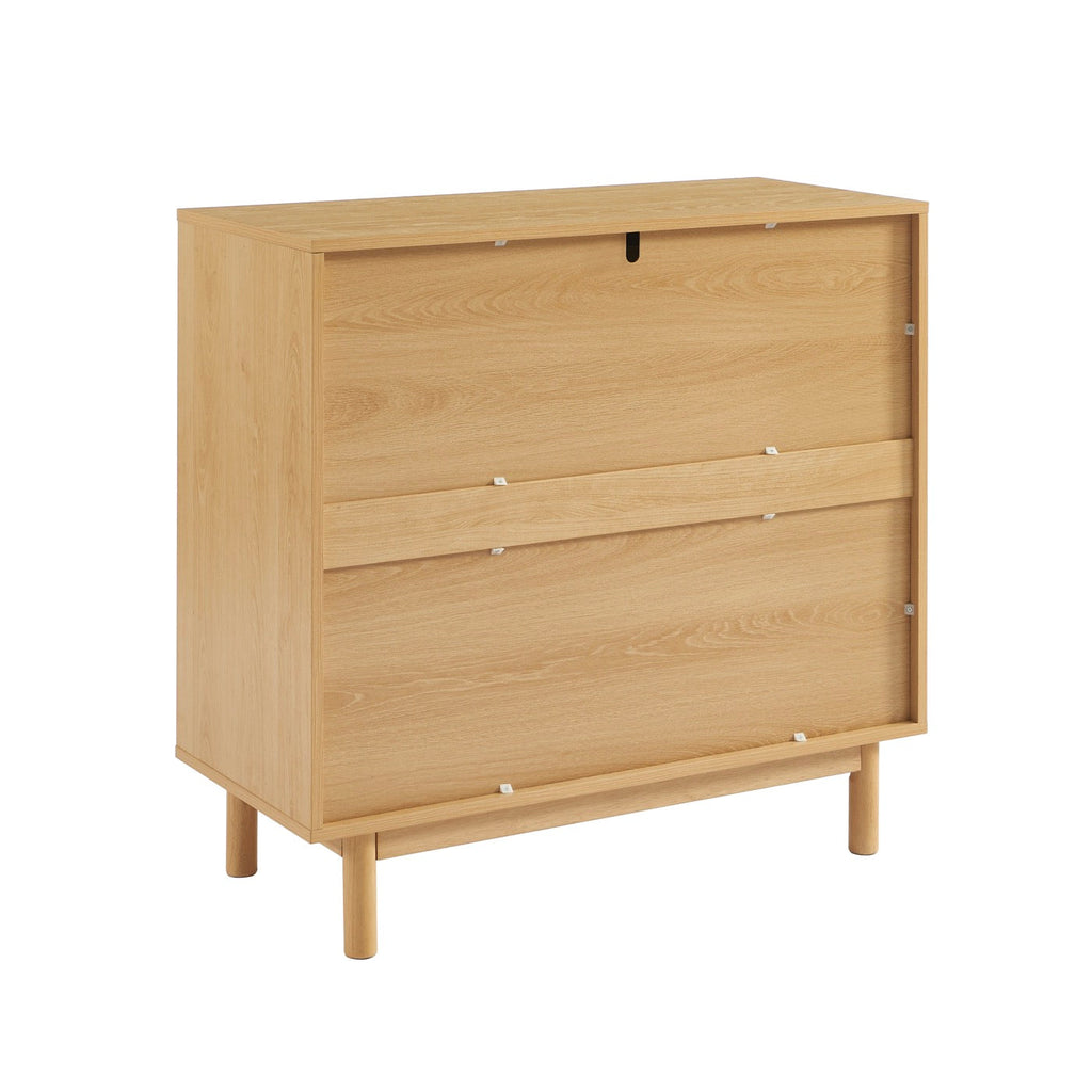 Thalia - Commode 3 Tiroirs - Effet Chêne
