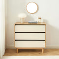 Thalia - Commode 3 Tiroirs - Effet Chêne