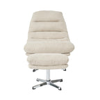 Themis - Fauteuil Rotatif 1 Place - Tissu Blanc