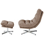 Themis - Fauteuil Rotatif 1 Place - Tissu Marron