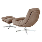 Themis - Fauteuil Rotatif 1 Place - Tissu Marron