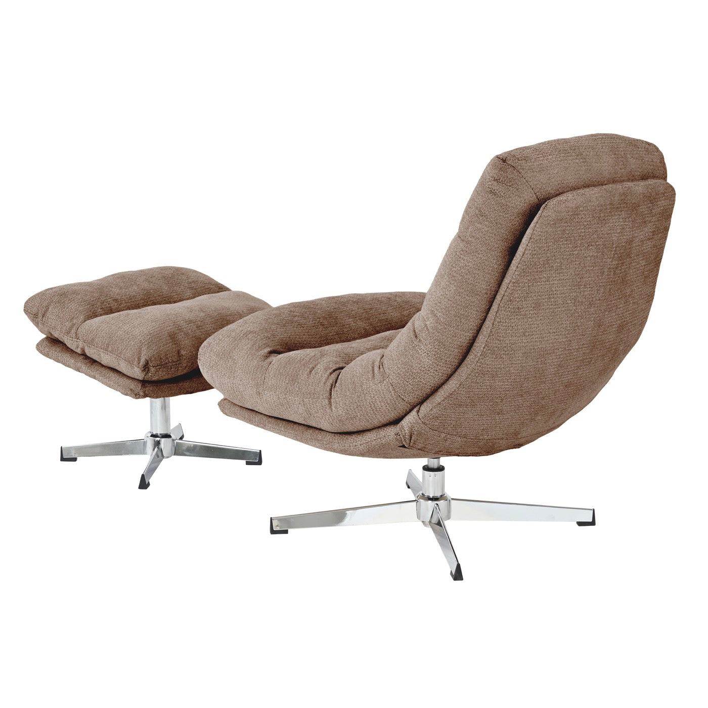 Themis - Fauteuil Rotatif 1 Place - Tissu Marron