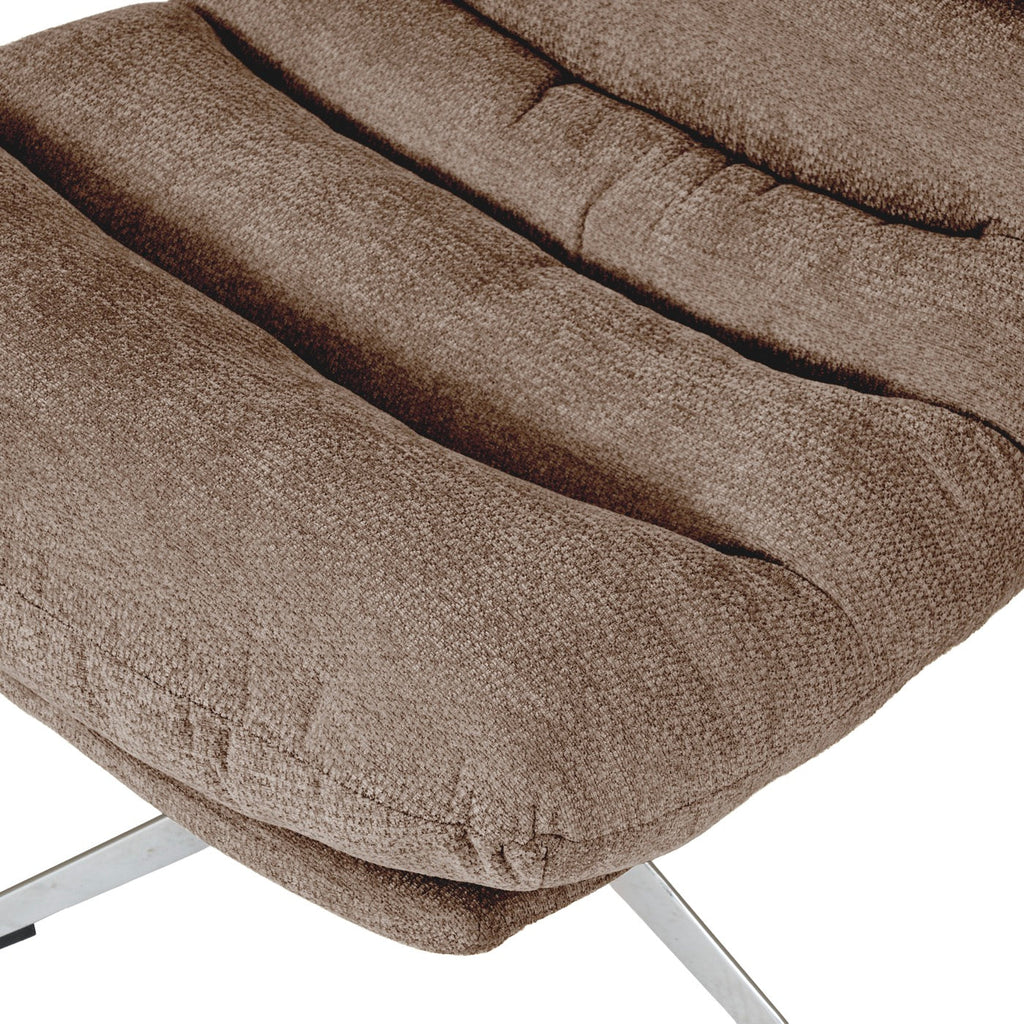Themis - Fauteuil Rotatif 1 Place - Tissu Marron