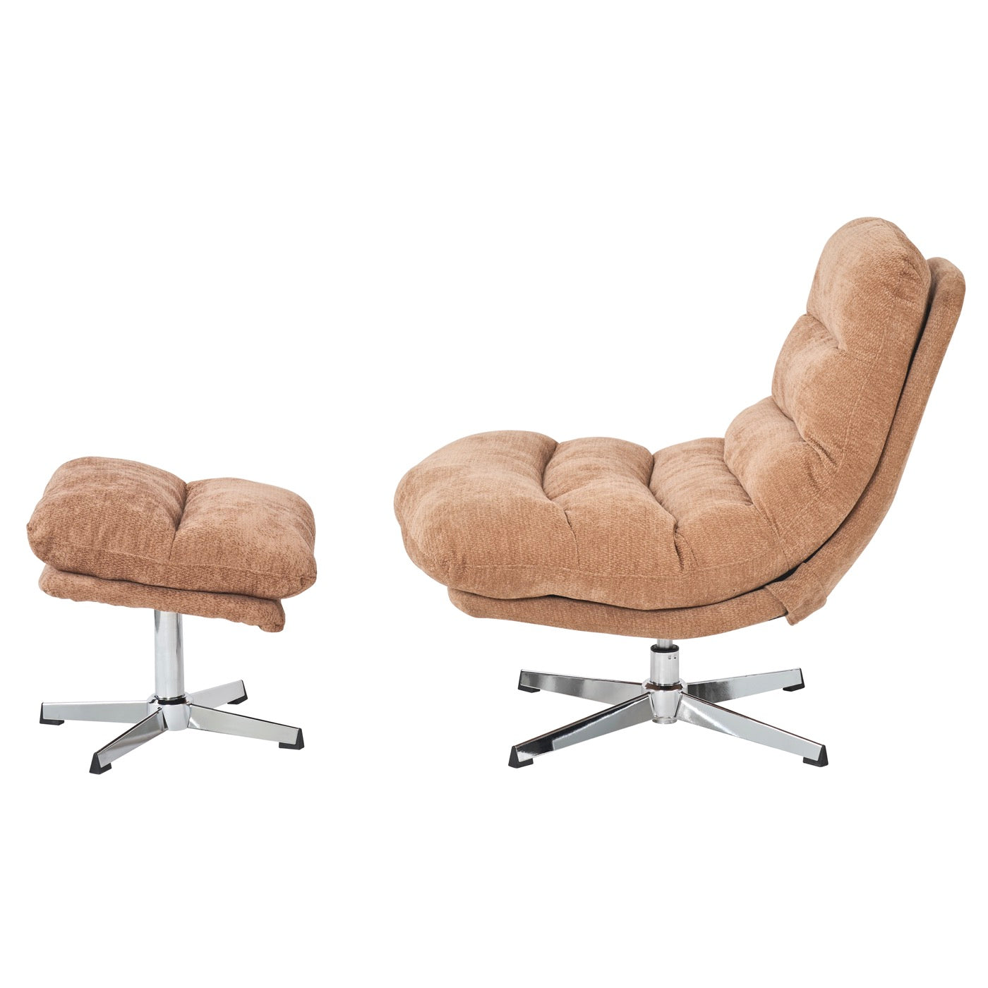 Themis - Fauteuil Rotatif 1 Place - Tissu Terracotta