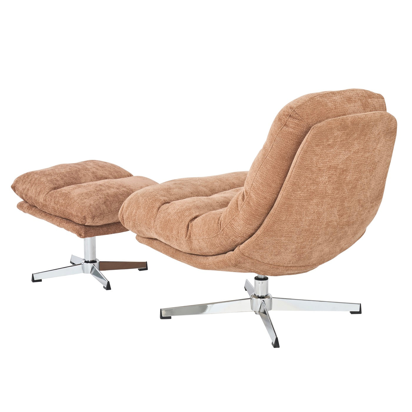 Themis - Fauteuil Rotatif 1 Place - Tissu Terracotta