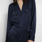 Theory NYC - Dresses - Ls Utl Shirtdr - Deep Navy