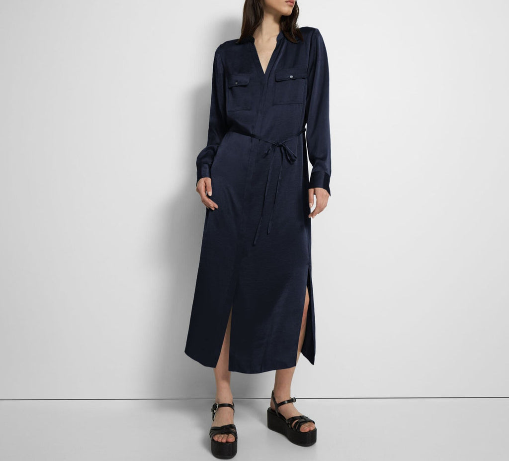 Theory NYC - Dresses - Ls Utl Shirtdr - Deep Navy