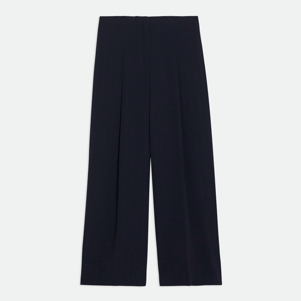 Theory NYC - Pants - Wide Plt Pant B - Deep Navy