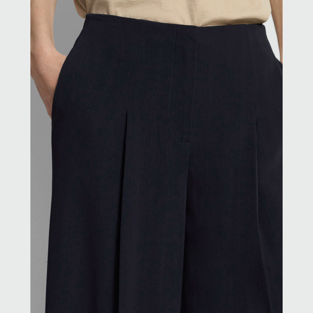 Theory NYC - Pants - Wide Plt Pant B - Deep Navy