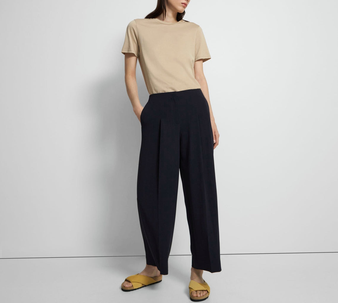 Theory NYC - Pants - Wide Plt Pant B - Deep Navy