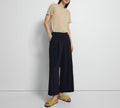 Theory NYC - Pants - Wide Plt Pant B - Deep Navy