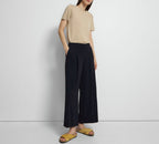 Theory NYC - Pants - Wide Plt Pant B - Deep Navy