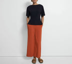 Theory NYC - Woven - Ss Butterfly Top - Deep Navy