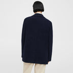 Theory NYC - Cut & Sew Knit - Faux Fur Boy Jkt - Navy