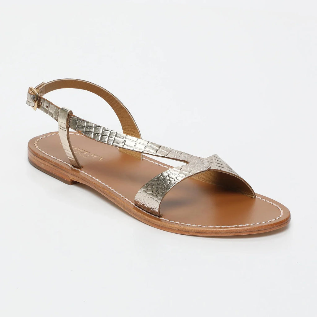 Sandales Timo - Or Croco Clair