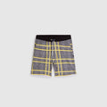 Short Tkid Cutoff Print - Noir Et Jaune