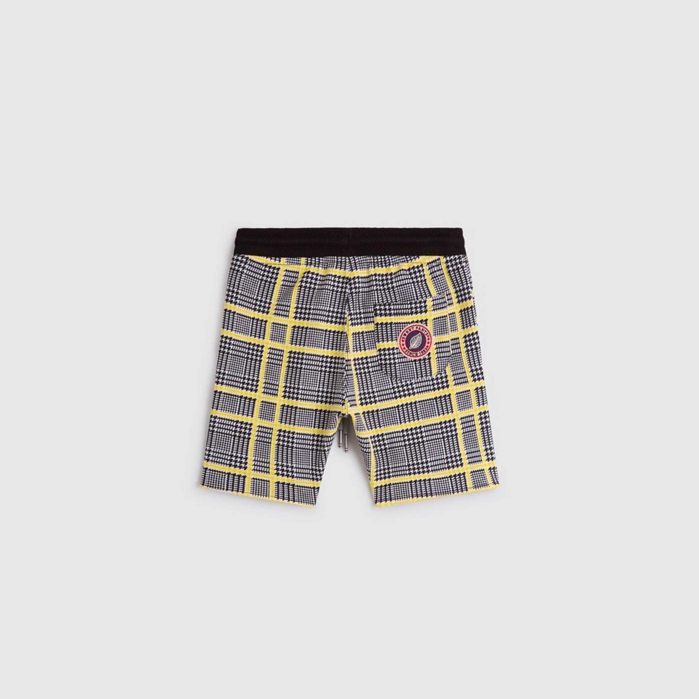 Short Tkid Cutoff Print - Noir Et Jaune