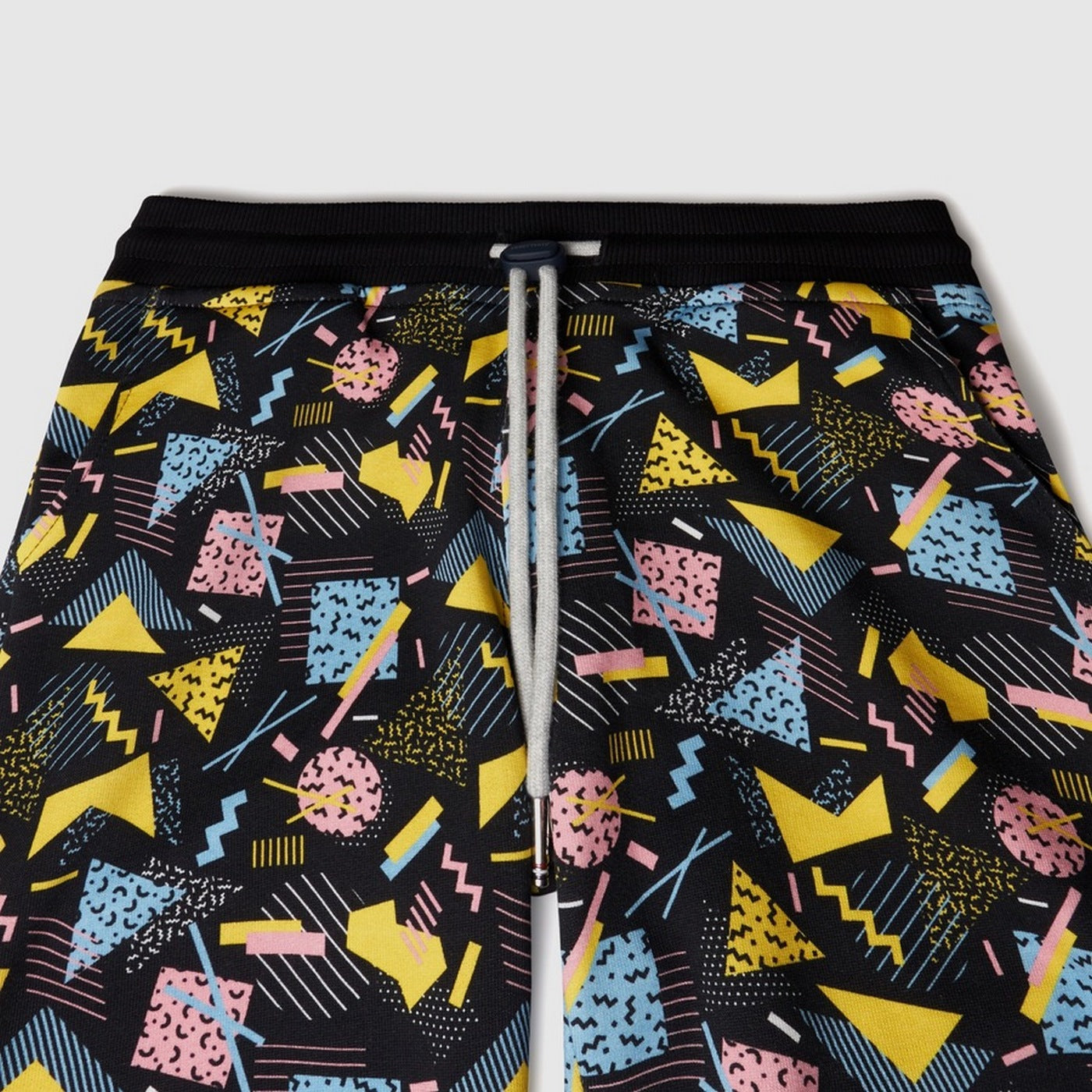 Short Tkid Cutoff Print - Noir Et Jaune
