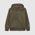 Sweat Zipe Capuche - Army Marl - Enfant