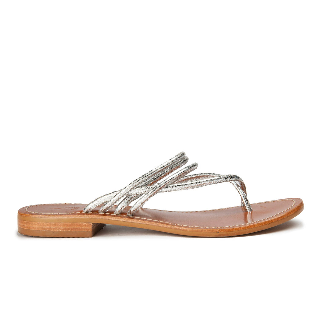 Couleur Pourpre - Sandales Todas - Argent