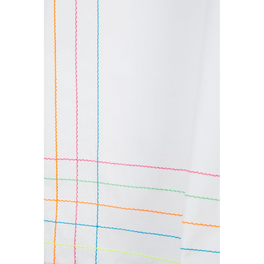 Blouse Neon-Topstitched Organic-Cotton