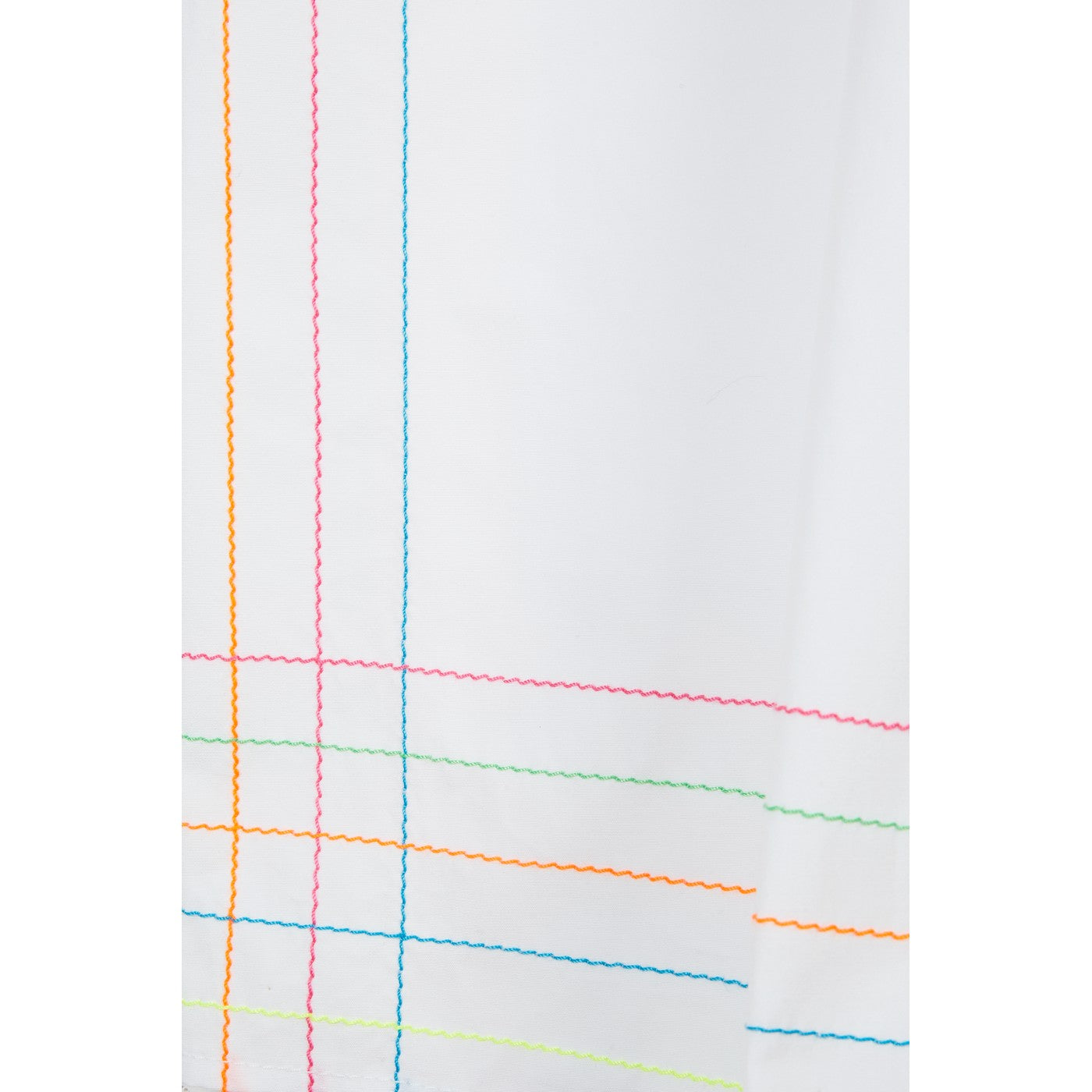 Blouse Neon-Topstitched Organic-Cotton