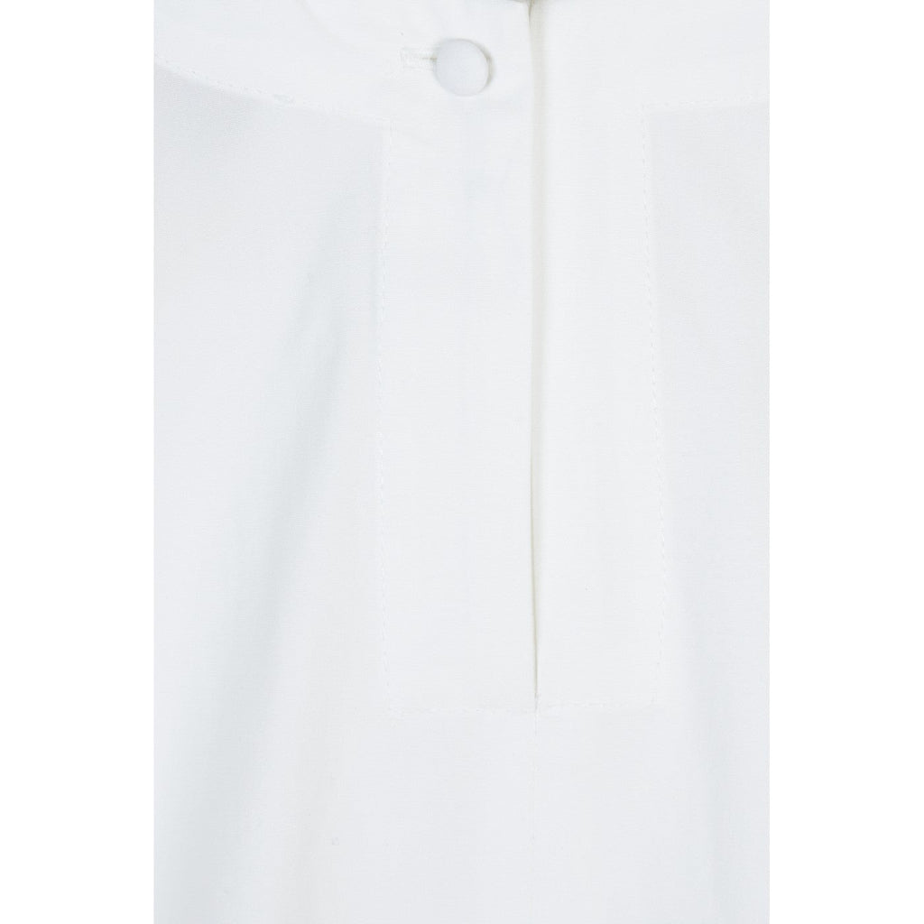 Blouse Neon-Topstitched Organic-Cotton