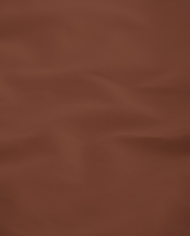 Paire De Taie D'Oreillers Percale De Coton - Finition Liseré - Chocolat Liseré Noir