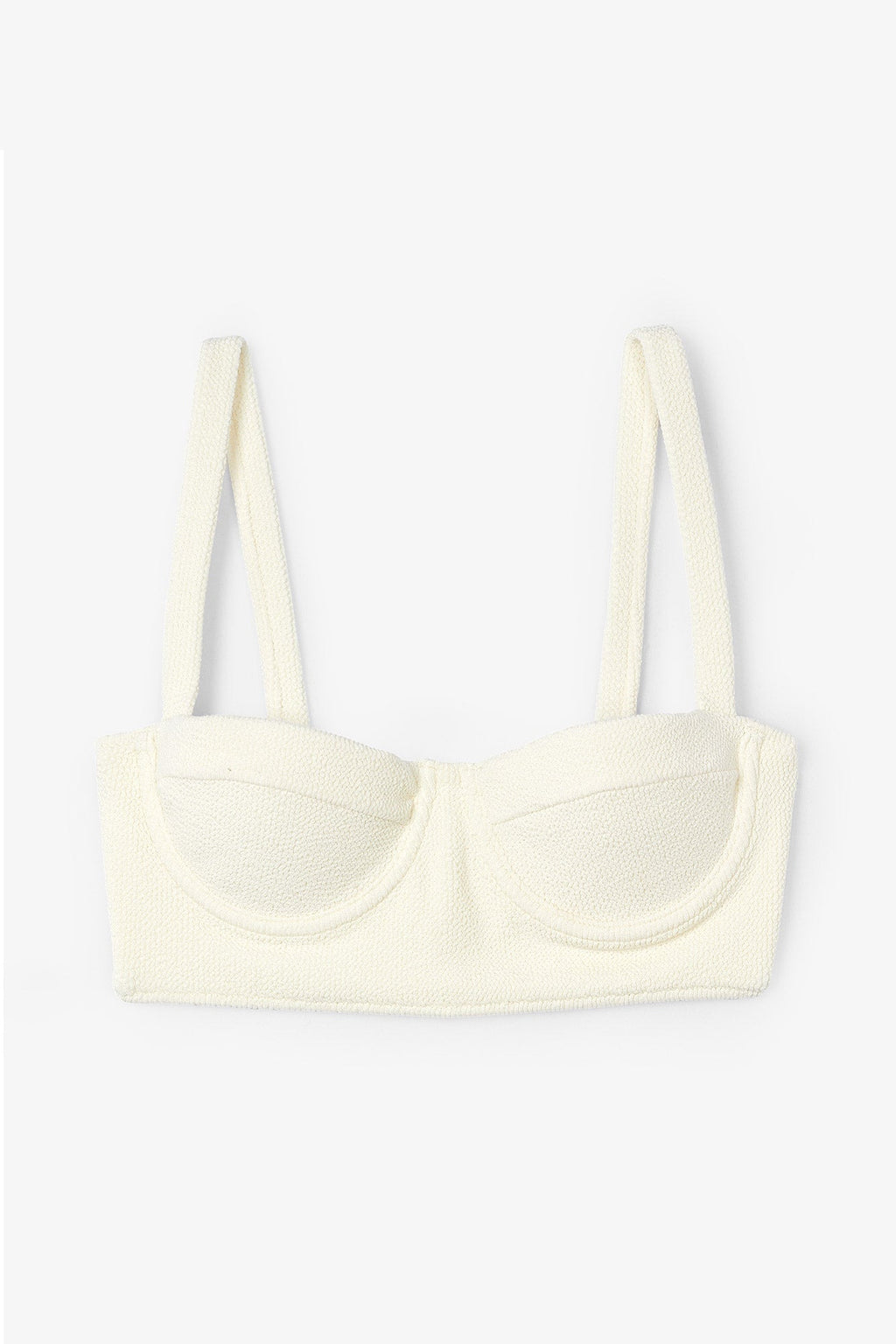 Top Corset Froissé Blanc
