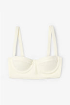 Top Corset Froissé Blanc