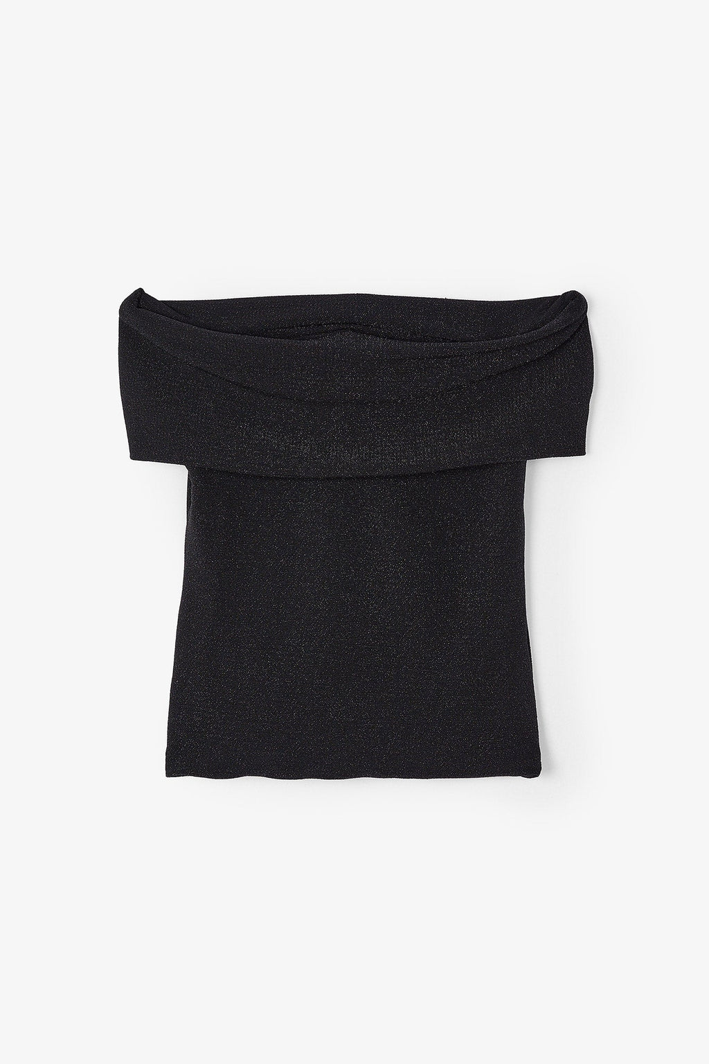 Top Gilda Maille Brillant Noir
