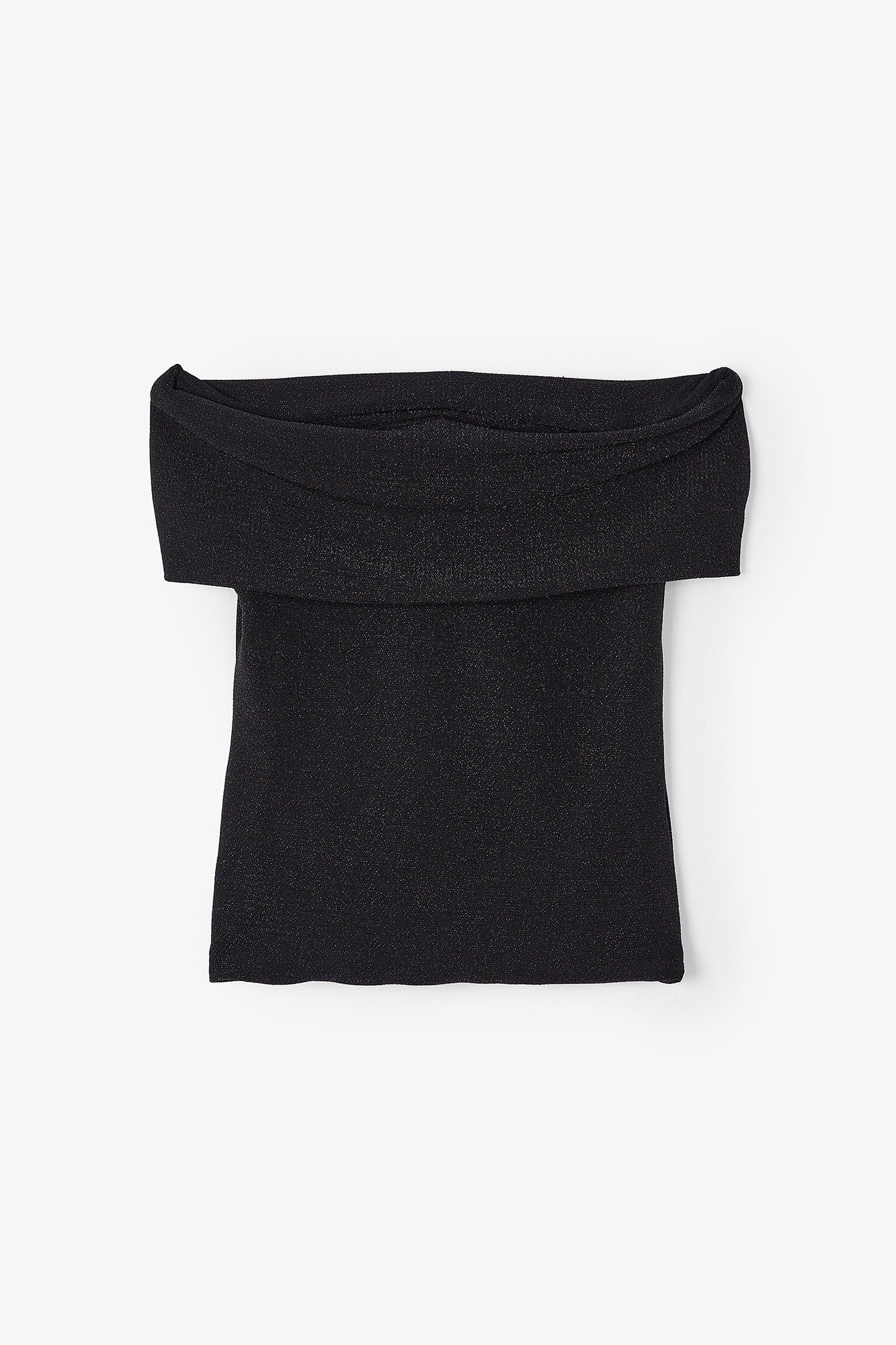 Top Gilda Maille Brillant Noir