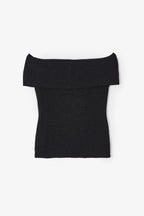 Top Gilda Maille Brillant Noir
