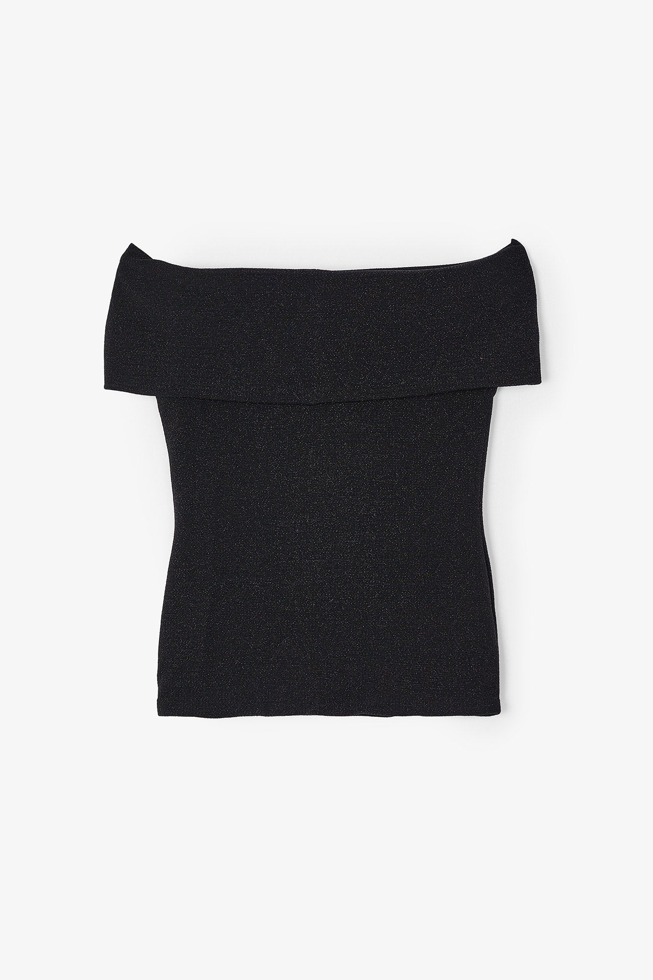 Top Gilda Maille Brillant Noir
