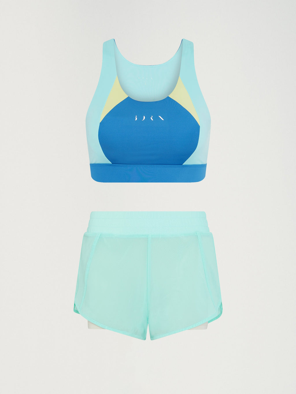 Top Darana - Bleu Céladon/Vague/Jaune Vert - Femme