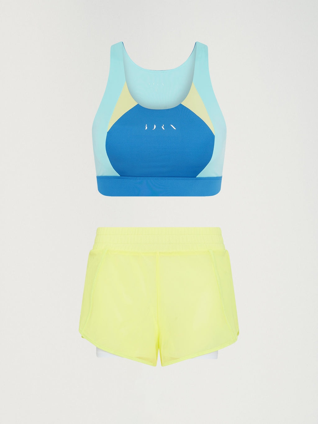 Top Darana - Bleu Céladon/Vague/Jaune Vert - Femme