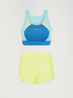 Top Darana - Bleu Céladon/Vague/Jaune Vert - Femme