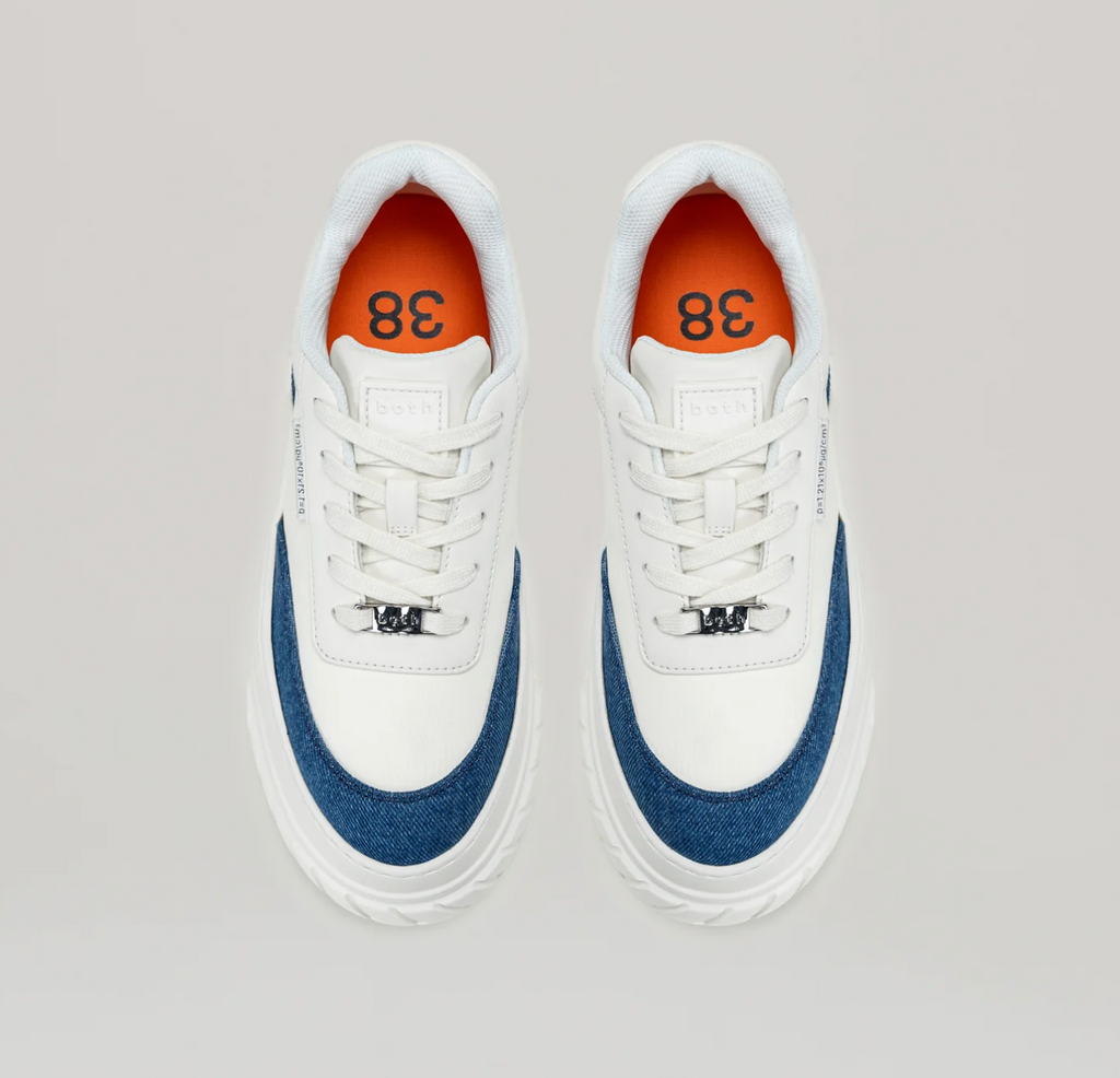 Sneakers Tyres Platform - White/Denim