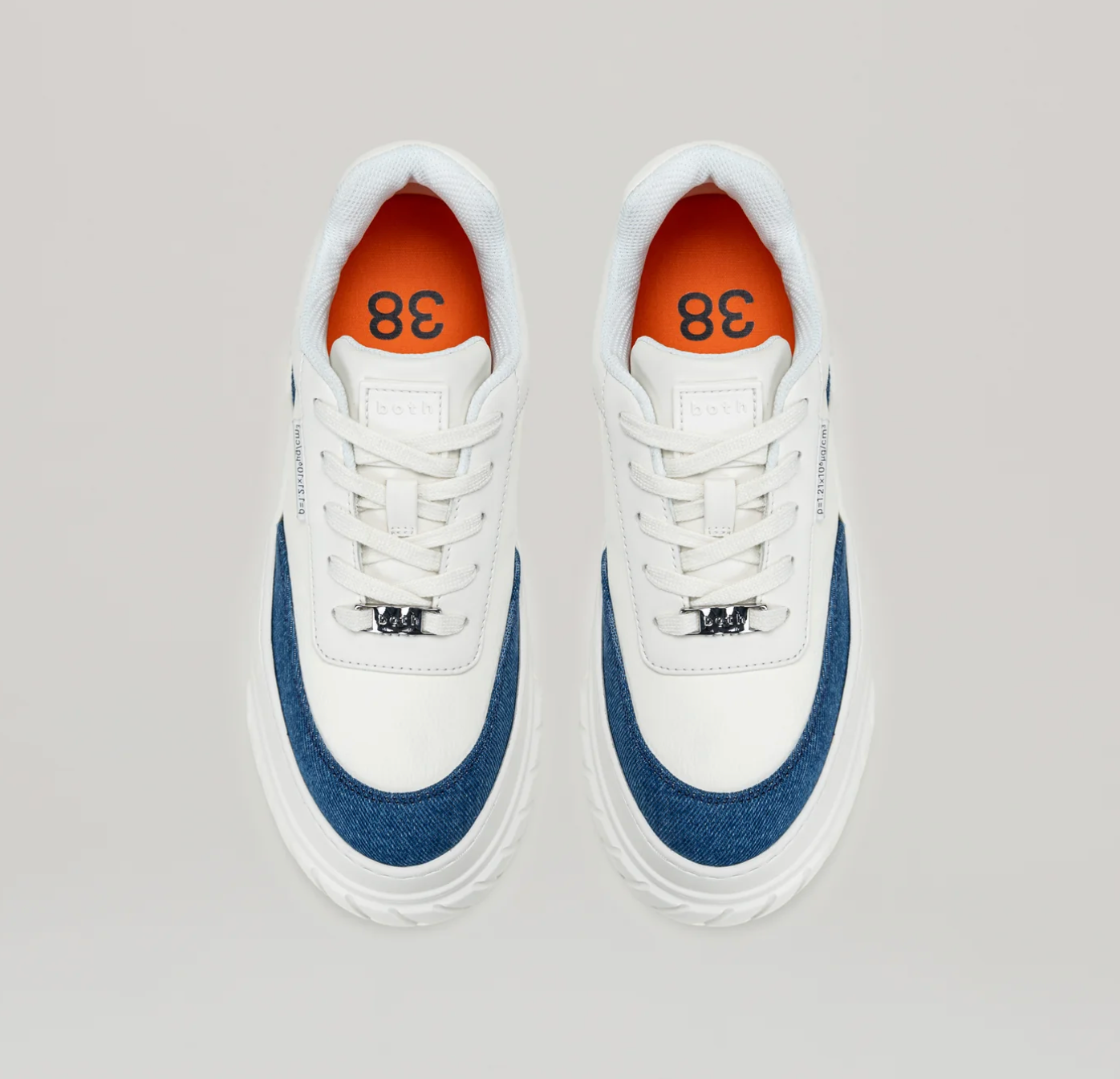 Sneakers Tyres Platform - White/Denim