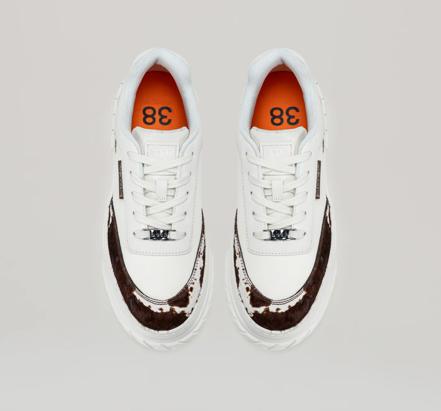 Sneakers Tyres Platform - White/Brown