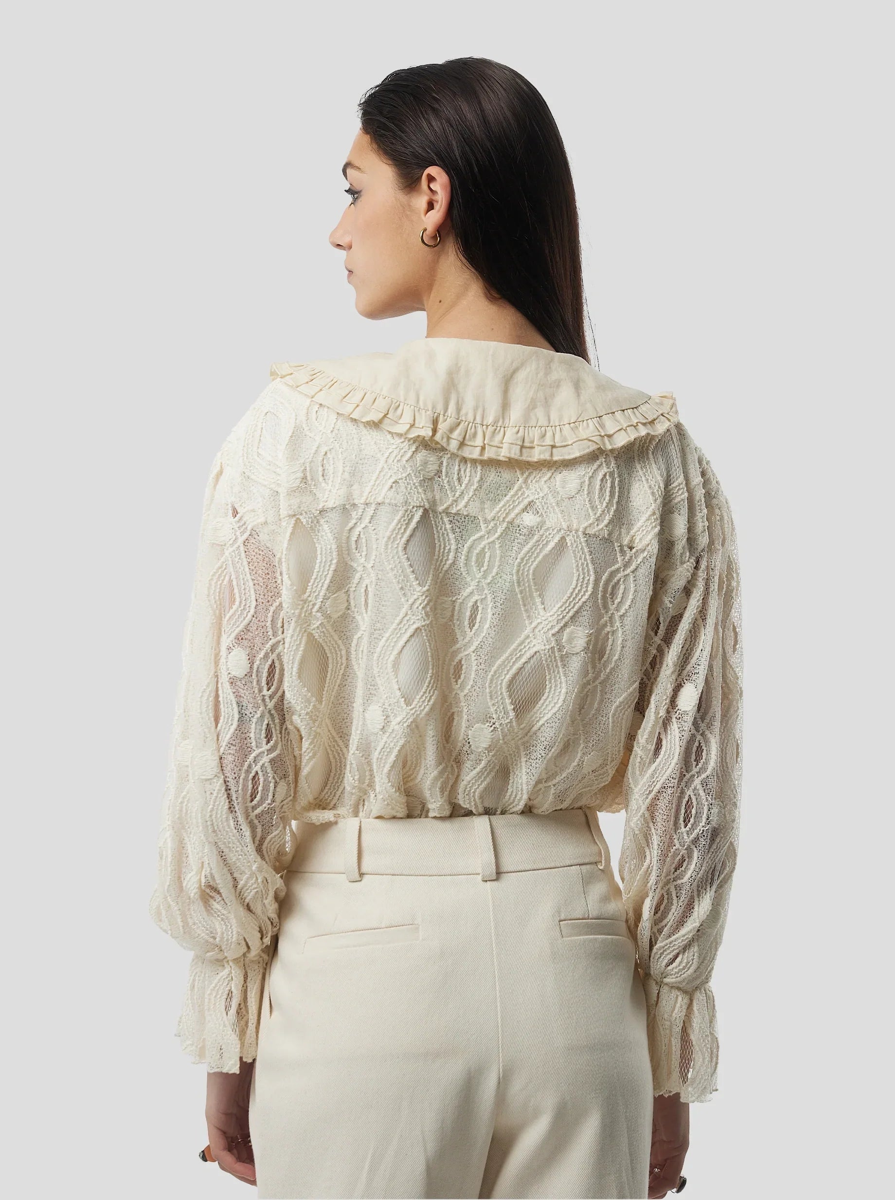 Chemise Trigaliere In Shetland Lace