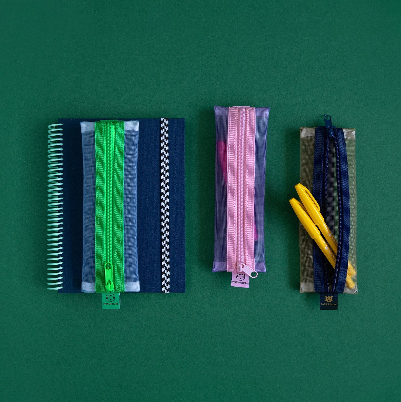 Trousse Kito - Bleu & Camel