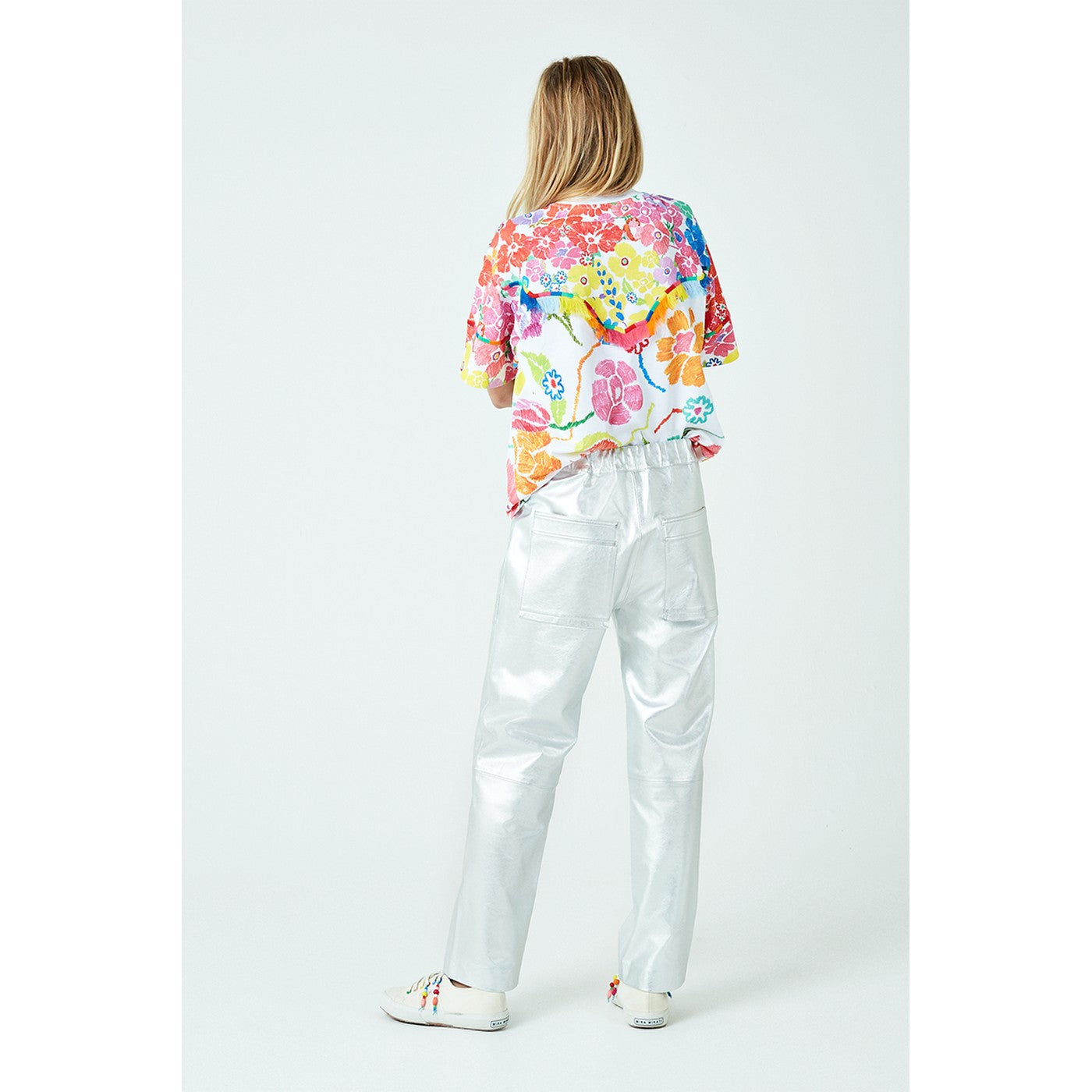 Pantalon Metallic Leather