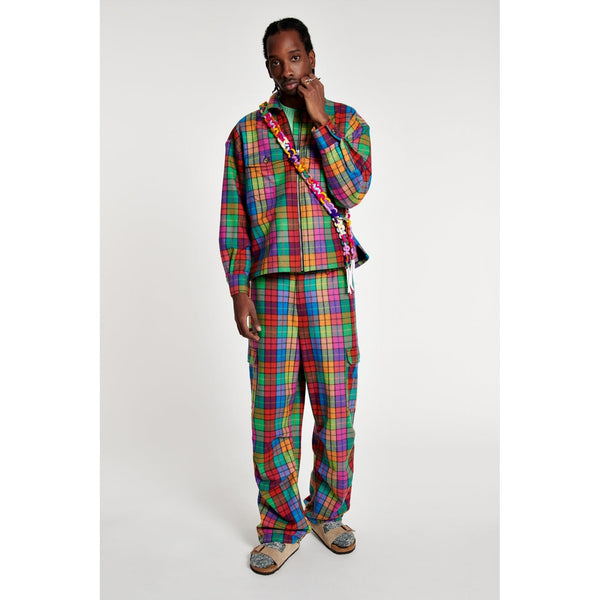 Pantalon Check Wool Cargo