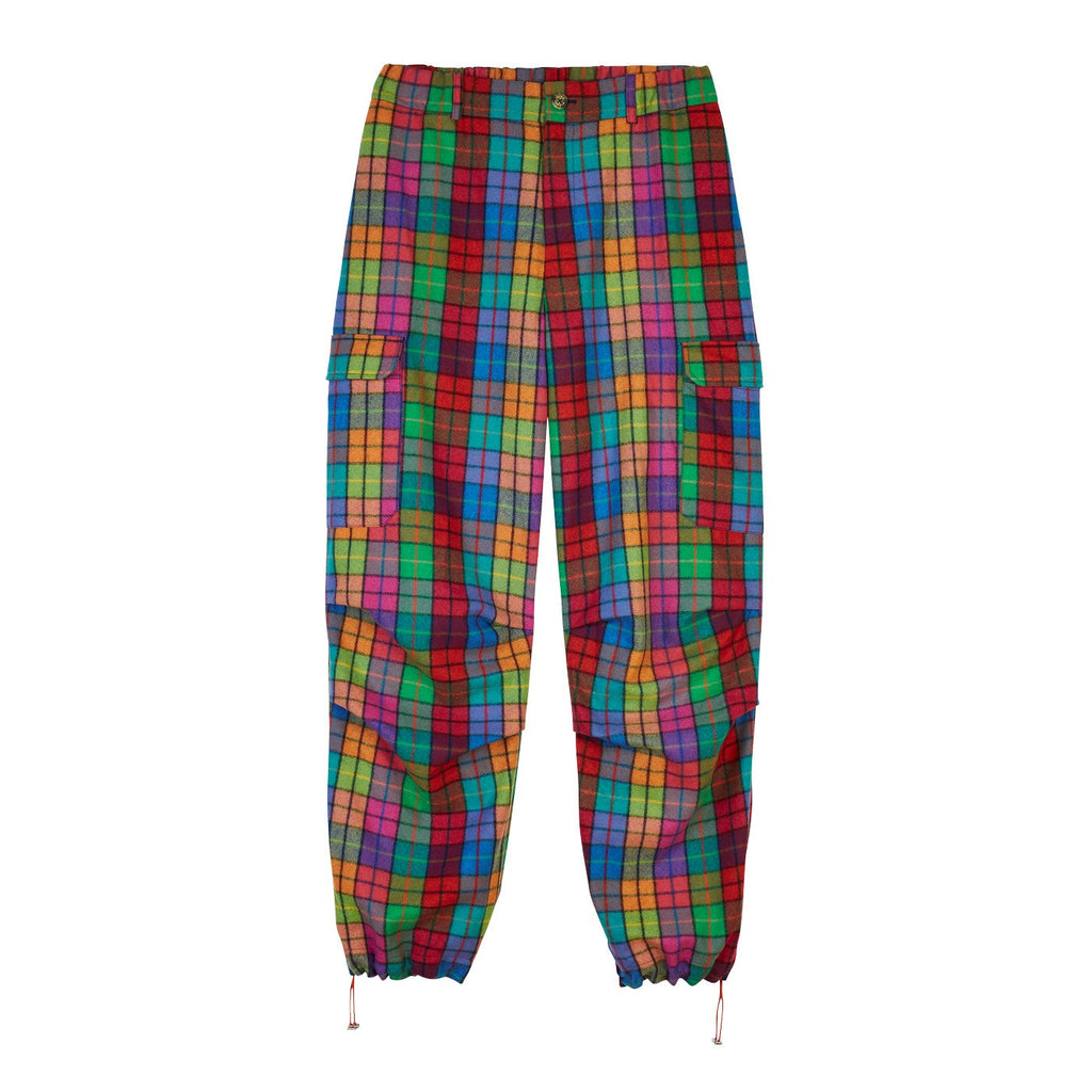 Pantalon Check Wool Cargo