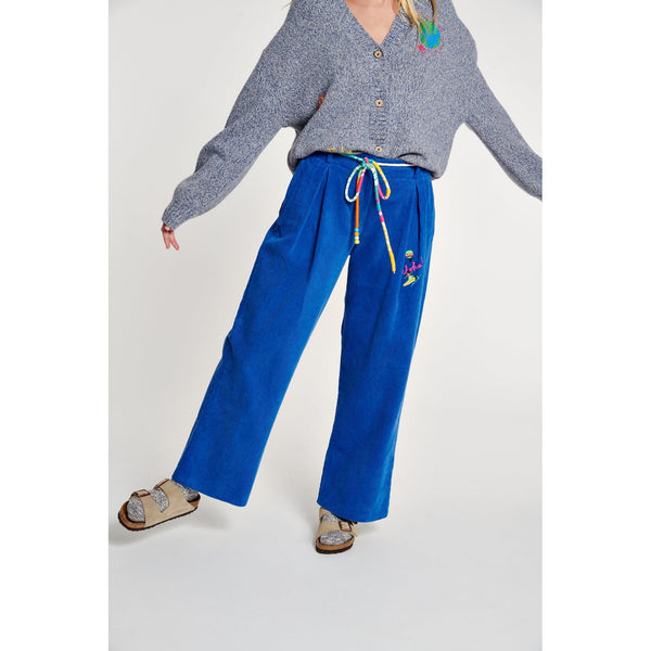 Pantalon Embroidered Wide Leg