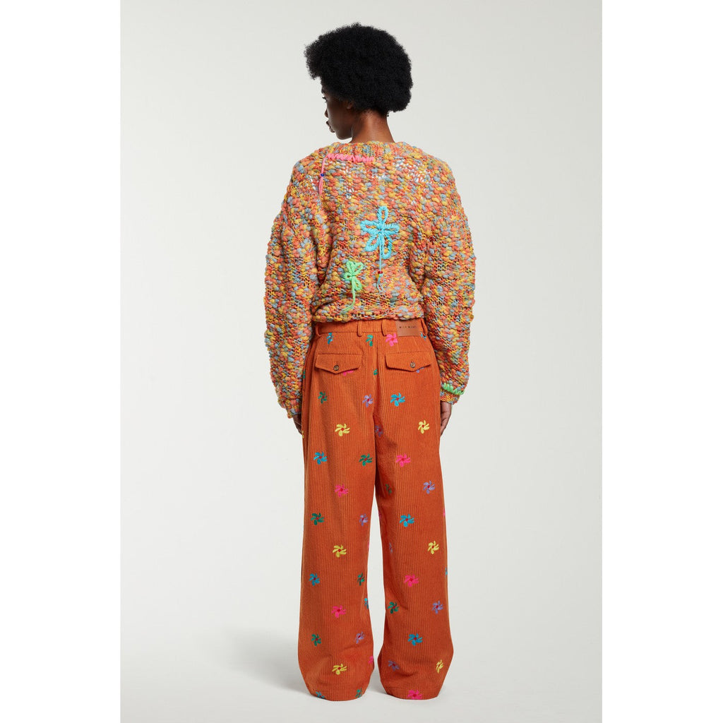 Pantalon Embroidered Corduroy