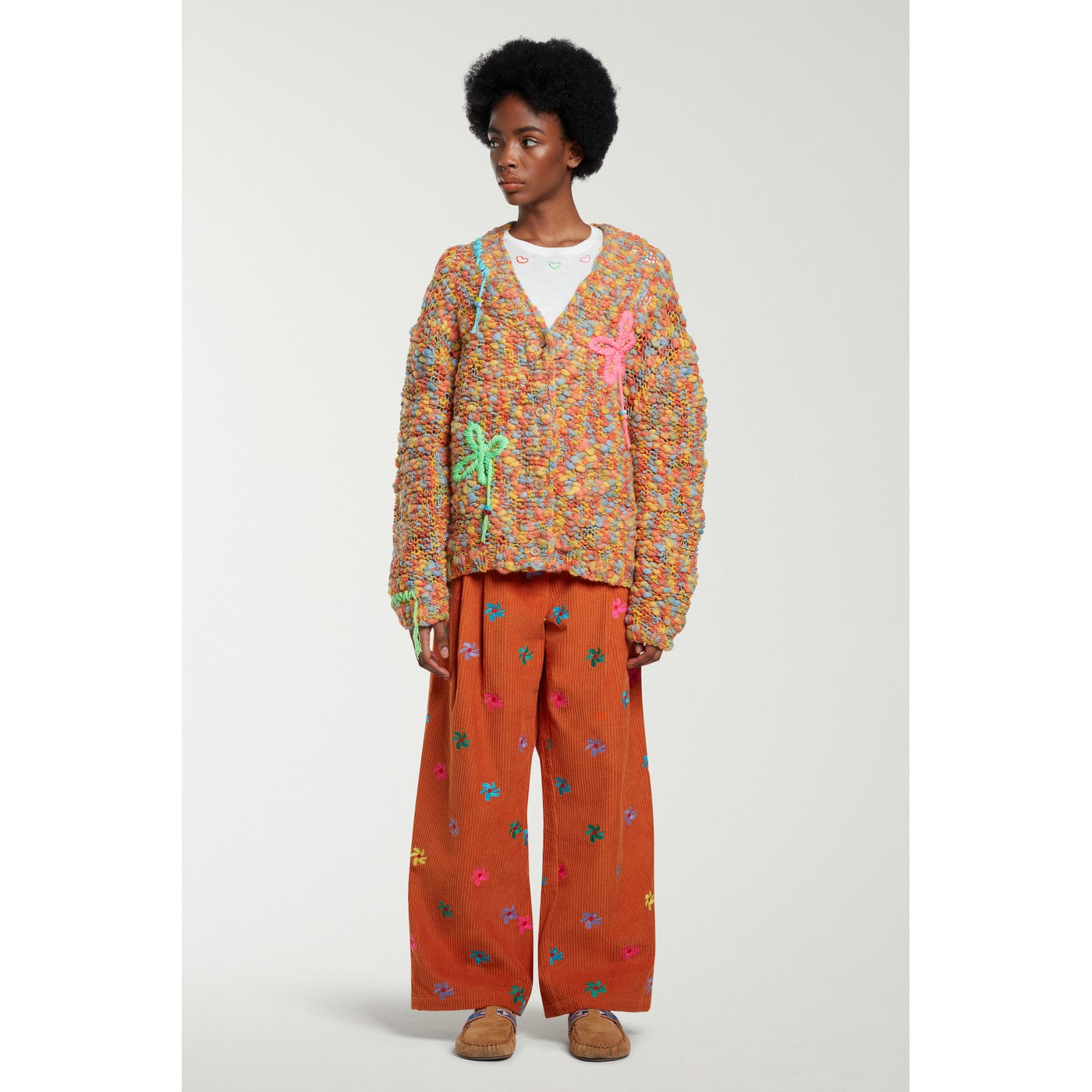 Pantalon Embroidered Corduroy