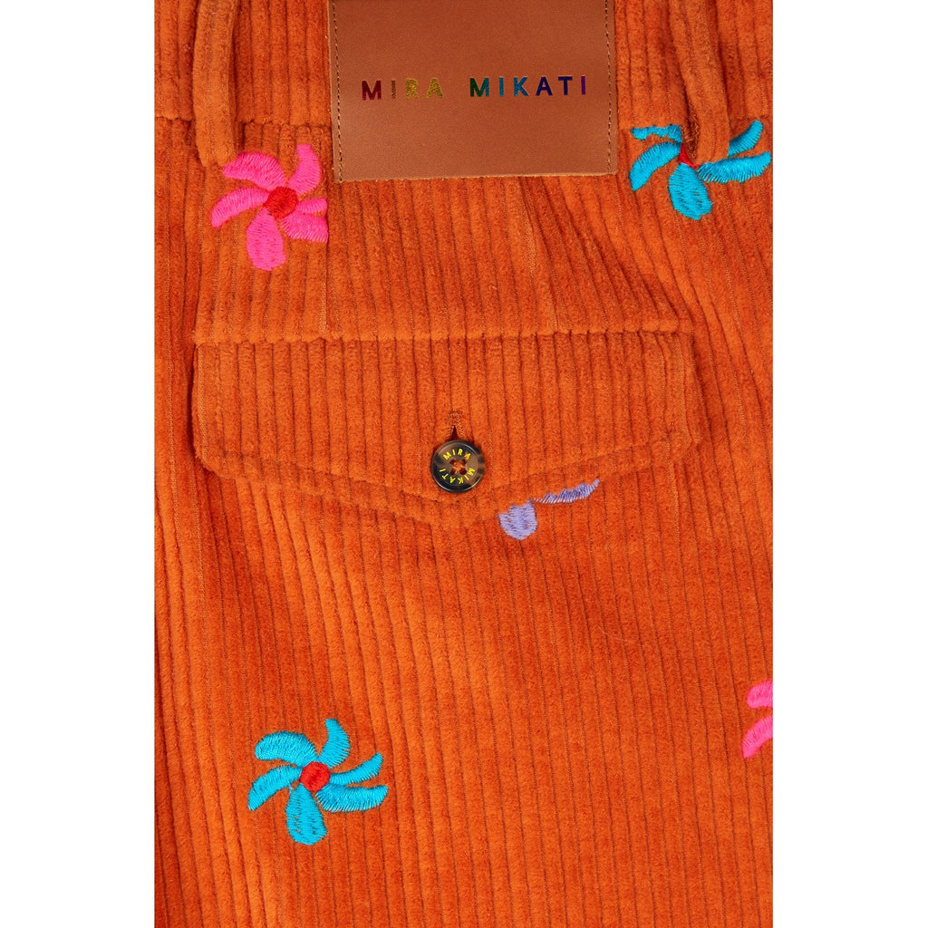 Pantalon Embroidered Corduroy